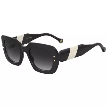 CAROLINA HERRERA HER0186S80S Women's Square Sunglasses Havana Acetate Brown Gradient Lens 52mm