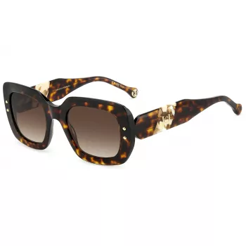 Carolina Herrera HER0186SC9K Women's Sunglasses - Acetate Geometric Frame - 52mm Lens - UV400