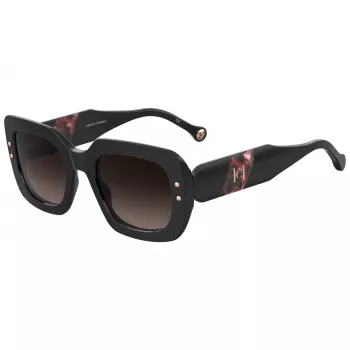 Carolina Herrera HER0186SGUU Women's Square Sunglasses Havana Brown Gradient 52mm