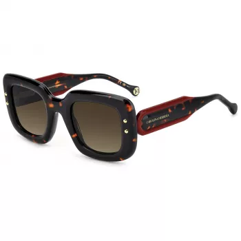 CAROLINA HERRERA HER0313S086 Women's Sunglasses Havana/Tortoise Brown Gradient 49mm