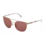 CAROLINA HERRERA NY Women's Sunglasses SHN051M5408FC - Brown Havana Acetate Square Frame with Brown Gradient Lenses 54/18/140 mm