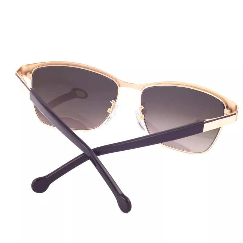 CAROLINA HERRERA SHE069560SL3 Women's Sunglasses - Havana Acetate Frame, Brown Gradient Lens, 56mm