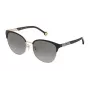 CAROLINA HERRERA SHE119560302 Women's Sunglasses - Havana Acetate Frame, Brown Gradient Lens, 56/18/135 mm