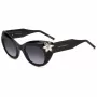 CAROLINA HERRERA Women's Cat Eye Sunglasses HER0215S807 - Black Acetate Frame, Grey Polycarbonate Lenses, 50mm