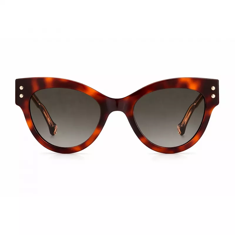 CAROLINA HERRERA Women's Sunglasses CH-0009-S-05L Havana/Brown Frame with Brown Gradient Lenses 54/19/145 mm