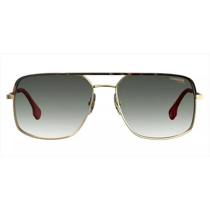 CARRERA 152-S-RHL-9K Men's Rectangular Sunglasses - Black Frame Grey Lens 60/17/145 mm