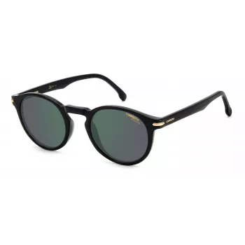 Carrera 301S80 Unisex Sunglasses - Black Frame, Grey Lenses, 50/23/145 mm