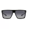 CARRERA 4019/S8 Rectangular Sunglasses for Men - Black Acetate Frame with Grey Polycarbonate Lenses - 58/16/145 mm