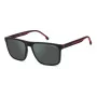 Carrera 8064S-0OIT-Q3 Men's Rectangular Sunglasses Black/Grey 57mm