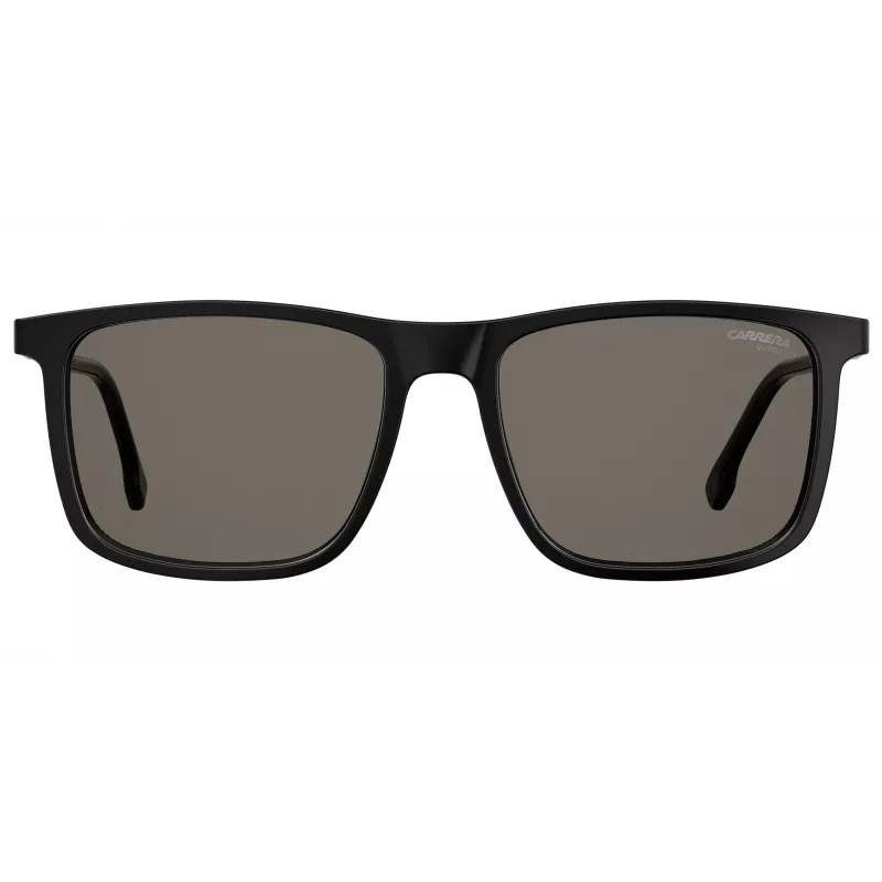 CARRERA Unisex Sunglasses 231-S-807-IR (55/18/145 mm) Black Acetate Frame Grey Silver Mirror Lens