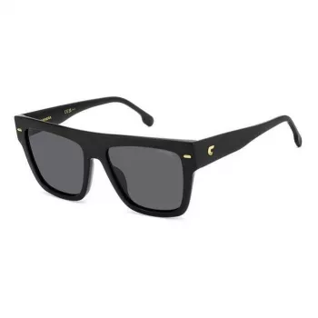 CARRERA Women's Sunglasses CARRERA3016S8 Rectangular Acetate Frame Grey Lenses 55/17/140 mm