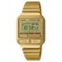 CASIO A120WEG-9AEF Women's Vintage Digital Watch, 33.5 mm, Gold-tone