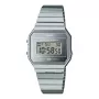CASIO A700WEV-7A Unisex Digital Quartz Watch Silver Stainless Steel 37.4mm