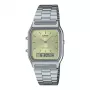 CASIO AQ-230A-9A Unisex Analog-Digital Watch, 38.8mm Gold-tone Stainless Steel