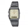 CASIO AQ-230GG-9A Unisex Analog-Digital Watch, 38.8mm, Gunmetal and Gold-tone