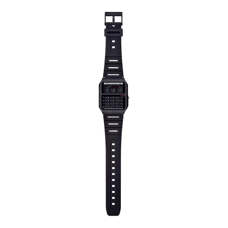 CASIO CA-53WB-1BEF Unisex Digital Quartz Watch with Calculator, Black Resin