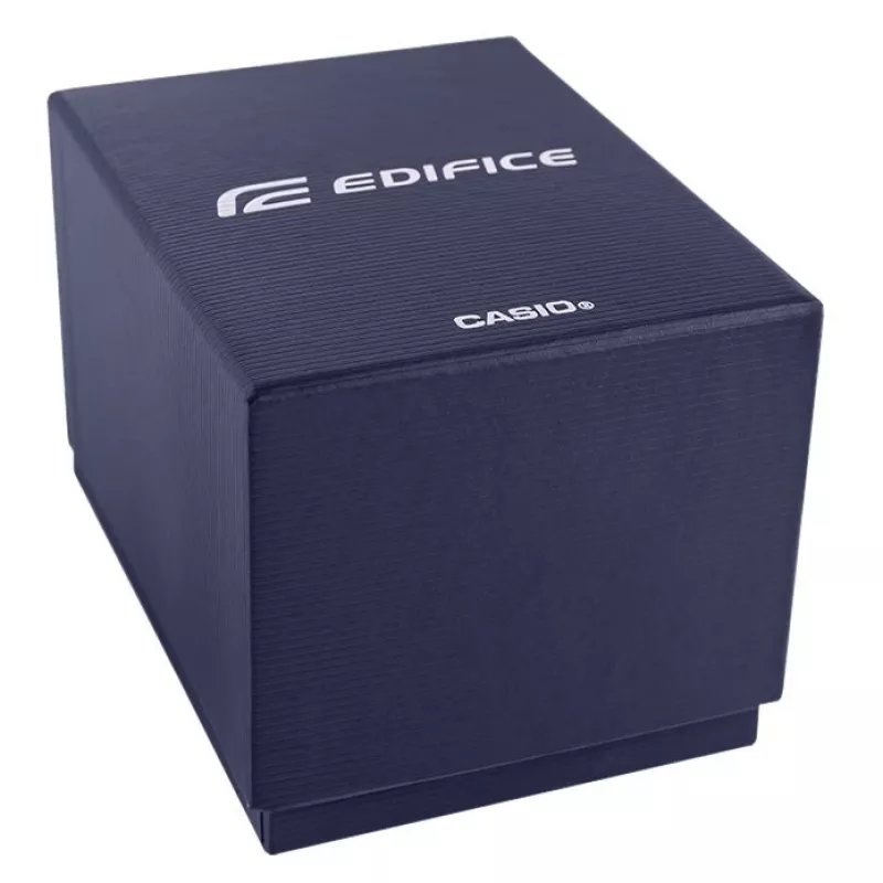 CASIO Edifice EFR-574D-2AVUEF Men's Analog Quartz Watch, 42.3 mm, Blue Dial, Stainless Steel Bracelet