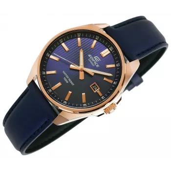 Casio Edifice EFV-150CL-2AVUEF Men's Blue Dial Brown Leather Strap Watch