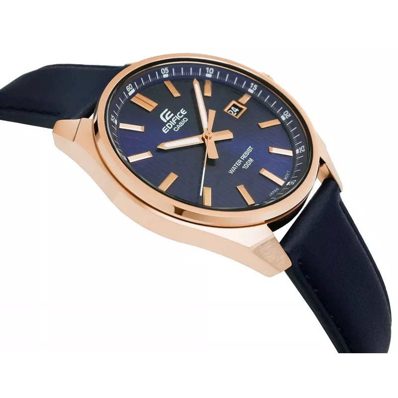 Casio Edifice EFV-150CL-2AVUEF Men's Blue Dial Brown Leather Strap Watch