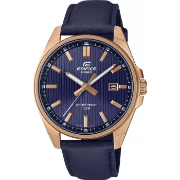 Casio Edifice EFV-150CL-2AVUEF Men's Blue Dial Brown Leather Strap Watch