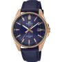 Casio Edifice EFV-150CL-2AVUEF Men's Blue Dial Brown Leather Strap Watch
