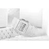 Casio F-91WS-7DF Digital Watch – Transparent White Resin Case, Unisex, Quartz, LED Backlight, Water Resistant 3 ATM