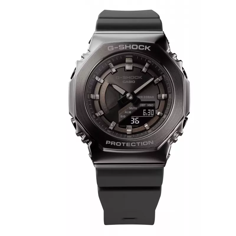 CASIO G-SHOCK GMS2100B8AER Women's Analog-Digital Watch, 40.4mm, Gray Resin Band
