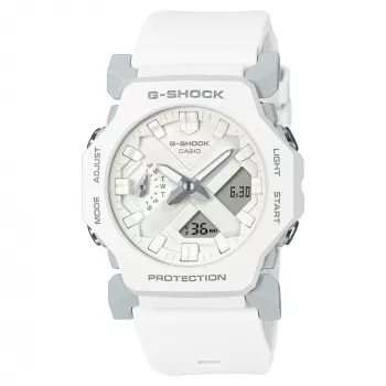 CASIO GA-2300-7AER Women's Analog-Digital Watch, 42.9 mm, White Resin