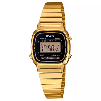 CASIO LA-670WGA-1DF Women's Digital Watch Gold Tone Resin/Stainless Steel