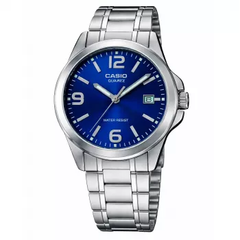 CASIO LTP-1215A-2A Women's Analog Quartz Watch 28mm Blue Dial Stainless Steel