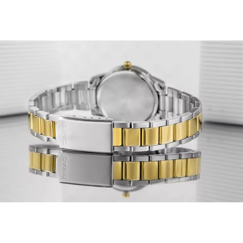 CASIO LTP-1303SG-7AVDF Women's Analog Quartz Watch with Stainless Steel Band and Date Display