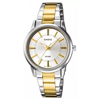 CASIO LTP-1303SG-7AVDF Women's Analog Quartz Watch with Stainless Steel Band and Date Display