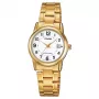CASIO LTP-V002G-7B Women's Analog Quartz Watch, 25mm Gold-tone Stainless Steel Case, Silver Dial
