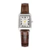 Casio LTP-V007L-9BUDF Analog Watch, Silver/Brown