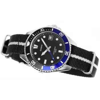 Casio MDV-10C-1A2VEF Men's Diver Watch Black Stainless Steel Resin