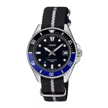 Casio MDV-10C-1A2VEF Men's Diver Watch Black Stainless Steel Resin