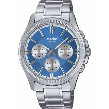 Casio Men's Analog Quartz Watch MTP1375PD2A2V Blue Dial Stainless Steel 43.8mm