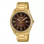 Casio Men's MTP1302PGC5AV Analog Stainless Steel Watch with Brown Dial and Rose Gold-Tone Finish
