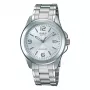 Casio MTP-1215A-7A Men's Analog Quartz Watch with Stainless Steel Band, Silver Dial, 38.4 mm Case, Day-Date Display, 50m Water Resistance