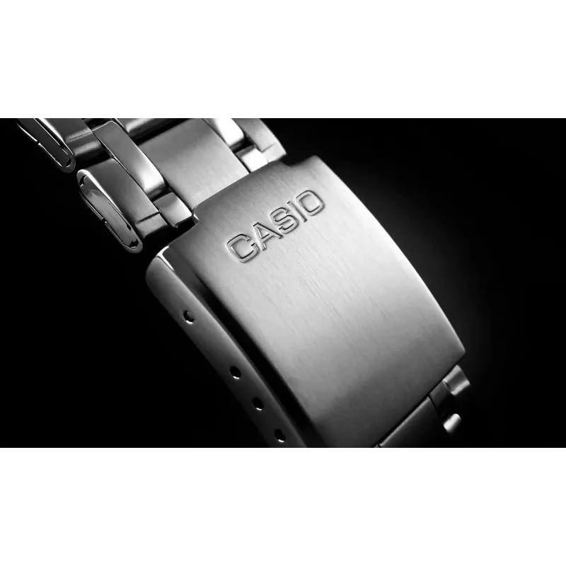 Casio MTP-1314D-2AVEF Men's Analog Quartz Watch, Blue Dial, Stainless Steel Band, 50m Water Resistance