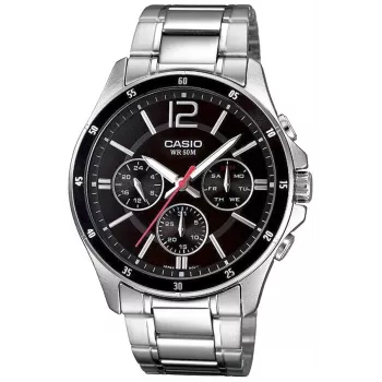 Casio MTP-1374D-1AV Men's Analog Quartz Watch Stainless Steel 43.5 mm
