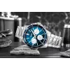 Casio MTP-1374D-2A3 Men's Analog Quartz Watch with Stainless Steel Band, Blue Dial, Day-Date, 50m Water Resistance