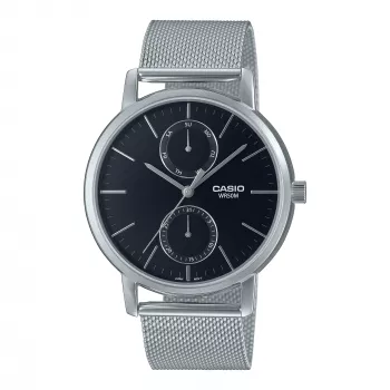 CASIO MTP-B310M-1AVEF Unisex Analog Quartz Watch, Stainless Steel Mesh Band, 50m Water Resistant