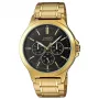 CASIO MTP-V300G-1AUDF Men's Analog Quartz Watch, 47mm Gold-Tone Ion Plated Stainless Steel Case, Black Dial, Day-Date