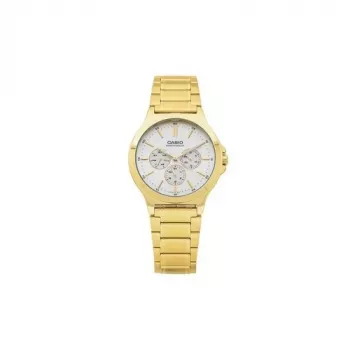 CASIO MTP-V300G-9AUDF Men's Analog Quartz Watch, Gold Ion-Plated Stainless Steel, 41.5 mm