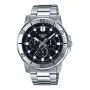 CASIO MTP-VD300D-1E Men's Analog Quartz Stainless Steel Watch 45mm Black Dial