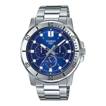 CASIO MTPVD300D2EUD Men's Analog Quartz Watch 45mm Stainless Steel Blue Dial