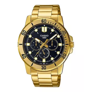 CASIO MTPVD300G1EUD Men's Analog Quartz Watch 45 mm Stainless Steel Gold Tone