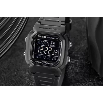 Casio W-800H-1BVES Men's Digital Watch 100m Water Resistant Quartz Movement