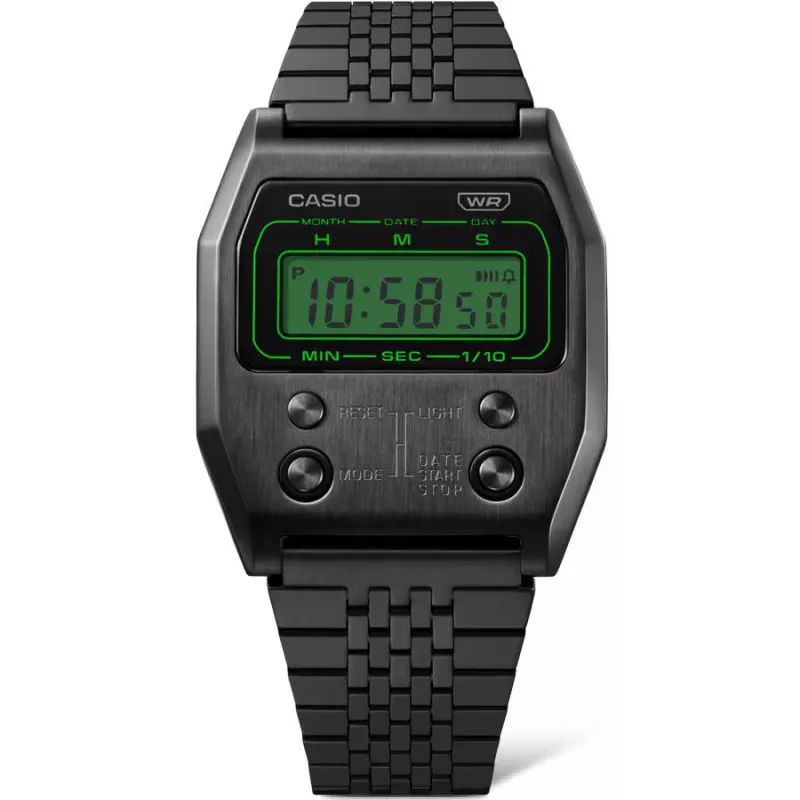 CASIO Women's A1100B-1EF Digital Stainless Steel Watch 35mm